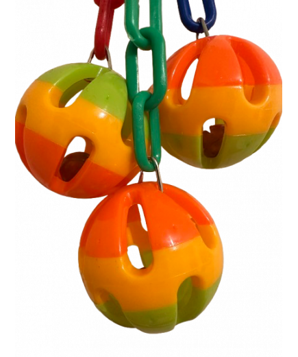 Parrot-Supplies Acrylic Jingle Balls and Chain Parrot Toy Parrot-Supplies Acrylic Jingle Balls and Chain Parrot Toy